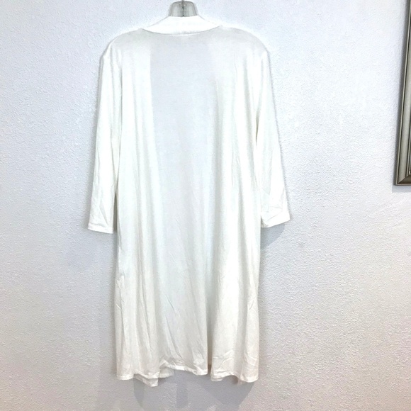 Duster Knee Length Jersey Knit Cardigan PLUS Size - Picture 5 of 5